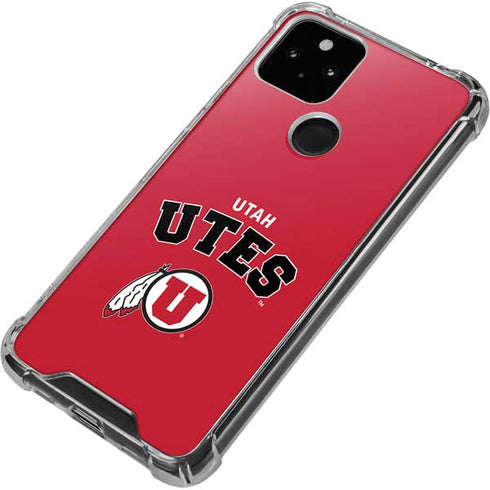 University of Utah Block U Google Pixel 5 Clear Case